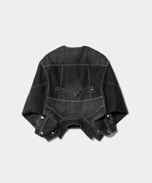 beautiful people（ビューティフルピープル）の「double-end selvedge denimblouson vintage（デニムジャケット・メンズ・ブラック/インディゴブルー・38）」の10枚目の写真