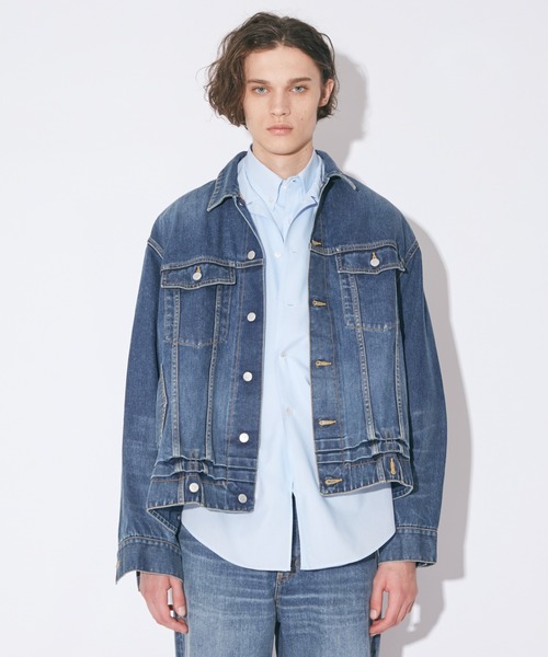 beautiful people（ビューティフルピープル）の「double-end selvedge denimblouson vintage（デニムジャケット・メンズ・ブラック/インディゴブルー・38）」の3枚目の写真