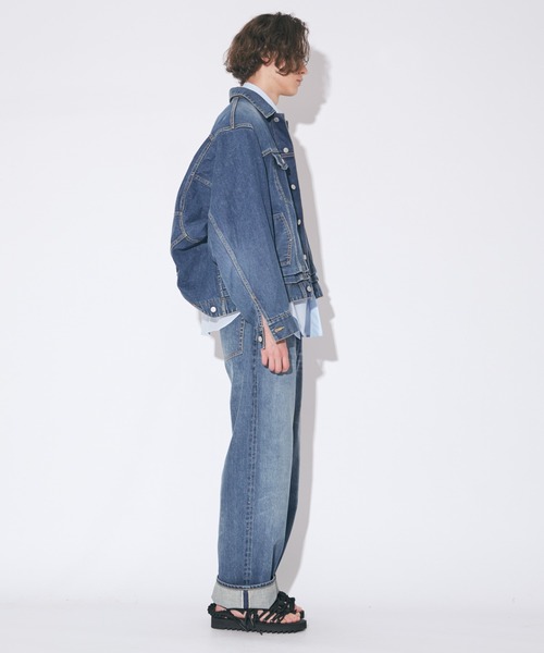 beautiful people（ビューティフルピープル）の「double-end selvedge denimblouson vintage（デニムジャケット・メンズ・ブラック/インディゴブルー・38）」の19枚目の写真