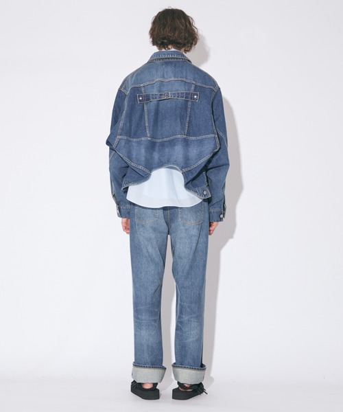 beautiful people（ビューティフルピープル）の「double-end selvedge denimblouson vintage（デニムジャケット・メンズ・ブラック/インディゴブルー・38）」の18枚目の写真