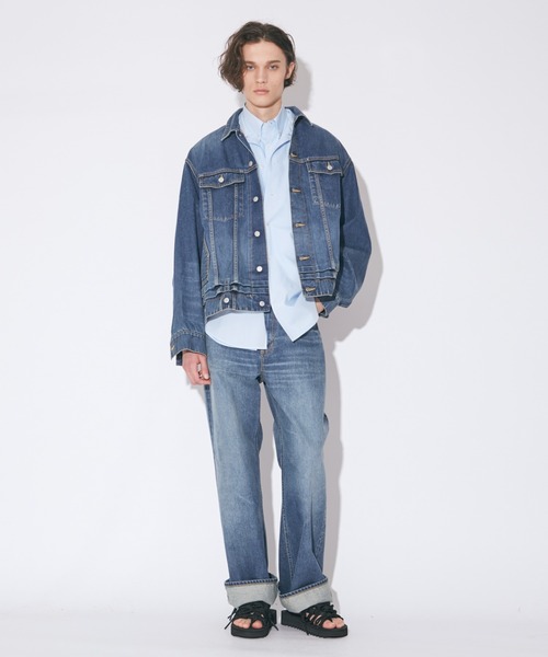 beautiful people（ビューティフルピープル）の「double-end selvedge denimblouson vintage（デニムジャケット・メンズ・ブラック/インディゴブルー・38）」の17枚目の写真