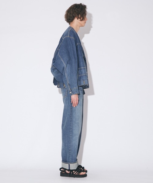 beautiful people（ビューティフルピープル）の「double-end selvedge denimblouson vintage（デニムジャケット・メンズ・ブラック/インディゴブルー・38）」の15枚目の写真