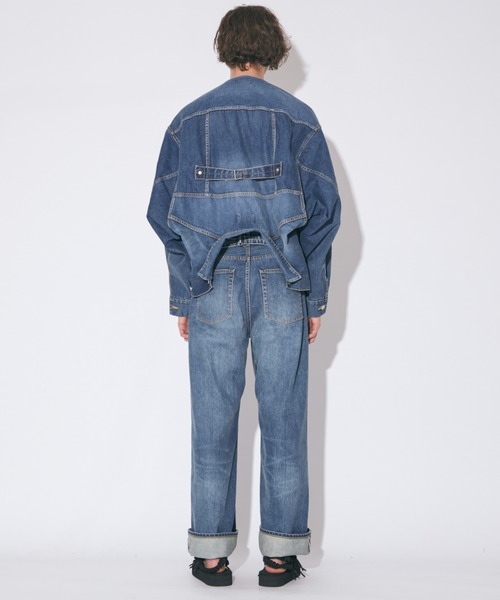 beautiful people（ビューティフルピープル）の「double-end selvedge denimblouson vintage（デニムジャケット・メンズ・ブラック/インディゴブルー・38）」の14枚目の写真