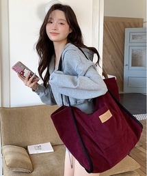 FREE STYLISTS（フリー スタイリスト）の「Y2K コーデュロイビッグトートバッグ 【A4サイズ収納可能】 《通勤・通学に！》（トートバッグ）」