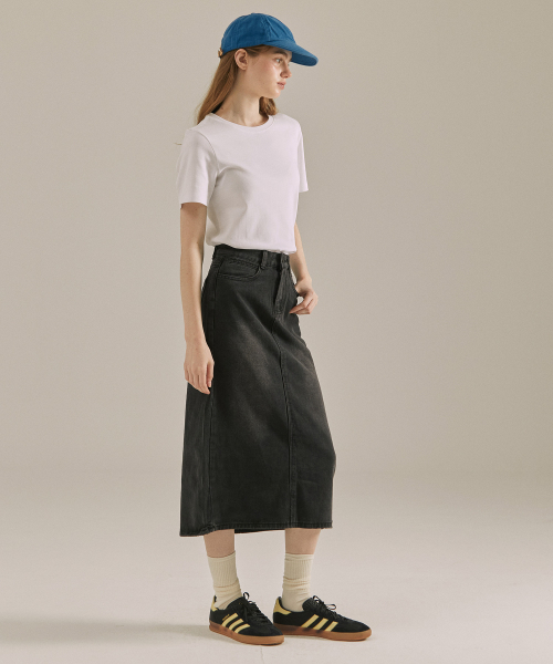 BASIC HOUSE（ベーシックハウス）の「[2PACK] レディース プレミアムコットン40番手 半袖Tシャツ(3カラー)（Tシャツ/カットソー・レディース・ホワイト/ブラック/グレー・90/100/85/95）」の11枚目の写真