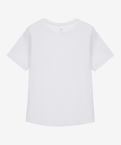 BASIC HOUSE（ベーシックハウス）の「[2PACK] レディース プレミアムコットン40番手 半袖Tシャツ(3カラー)（Tシャツ/カットソー・レディース・ホワイト/ブラック/グレー・90/100/85/95）」の22枚目の写真