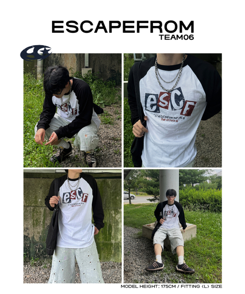 ESCAPEFROM(エスケープフロム)の「スクエアヴィンテージロゴプリントロングスリーブブラック(Tシャツ/カットソー・レディース・その他・MEDIUM/LARGE/SMALL)」の6枚目の写真