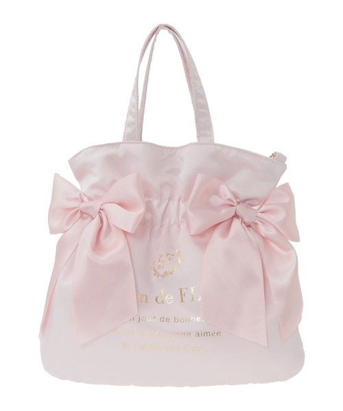Maison de FLEUR(メゾンドフルール)の「クリアダブルリボン2Wayトート(トートバッグ・レディース・アイボリー/ブラック/ブルー/ピンク/レッド・FREE)」の10枚目の写真
