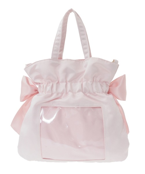 Maison de FLEUR(メゾンドフルール)の「クリアダブルリボン2Wayトート(トートバッグ・レディース・アイボリー/ブラック/ブルー/ピンク/レッド・FREE)」の13枚目の写真
