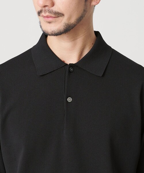 BEAUTY&YOUTH UNITED ARROWS(ビューティーアンドユースユナイテッドアローズ)の「【WEB限定 WARDROBE SMART】KOUKIN ハイゲージ ニット ポロシャツ【抗菌・防臭】(ニット/セーター・メンズ・ネイビー/ナチュラル/ブラック・S/M/L/XL)」の16枚目の写真