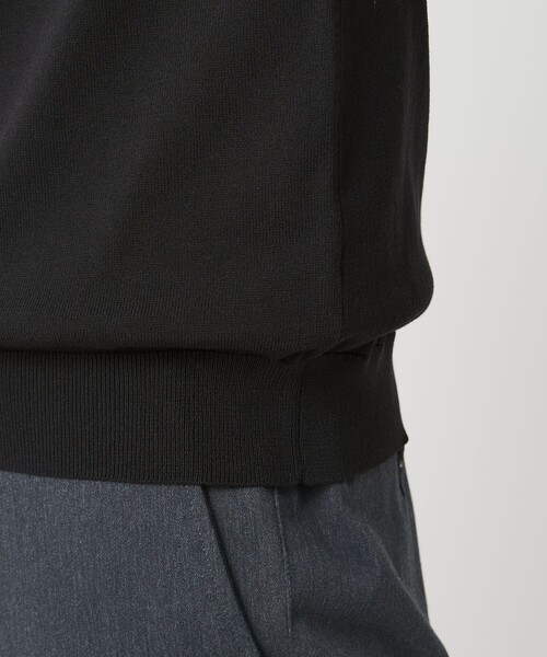 BEAUTY&YOUTH UNITED ARROWS(ビューティーアンドユースユナイテッドアローズ)の「【WEB限定 WARDROBE SMART】KOUKIN ハイゲージ ニット ポロシャツ【抗菌・防臭】(ニット/セーター・メンズ・ネイビー/ナチュラル/ブラック・S/M/L/XL)」の18枚目の写真