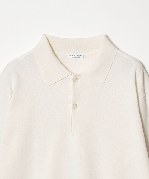 WEB限定 WARDROBE SMART】KOUKIN ハイゲージ ニット ポロシャツ【抗菌