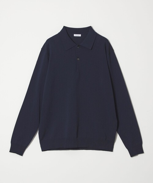 WEB限定 WARDROBE SMART】KOUKIN ハイゲージ ニット ポロシャツ【抗菌