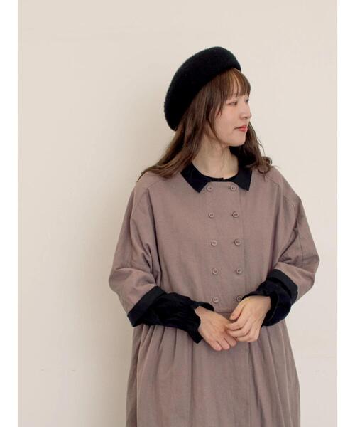 Samansa Mos2（サマンサ モスモス）の「【S/Mサイズ】ドルマンスリーブギャザーワンピース（ワンピース・レディース・ブラック/ブルー/モカ/ベージュ・M/S）」の19枚目の写真