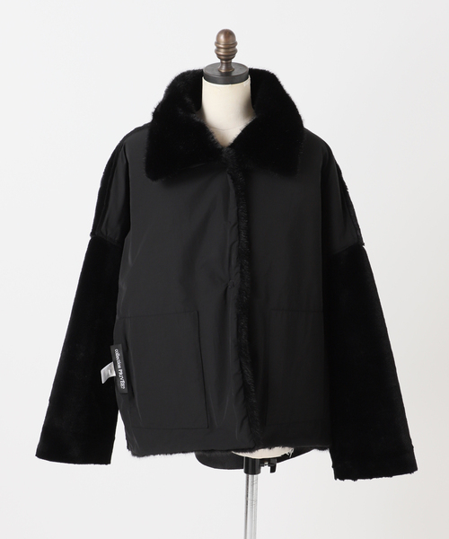collection PRIVEE?(コレクションプリヴェ)の「【COLLECTION PRIVEE?】 WOMAN ECO-SHEARLING JA:ジャケット(その他アウター・レディース・ブラック・44/42)」の17枚目の写真