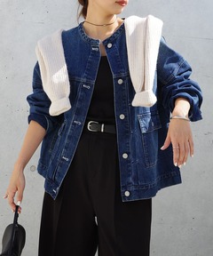 ツイーディーデニムブルゾン / Tweedy Denim Blouson（デニム