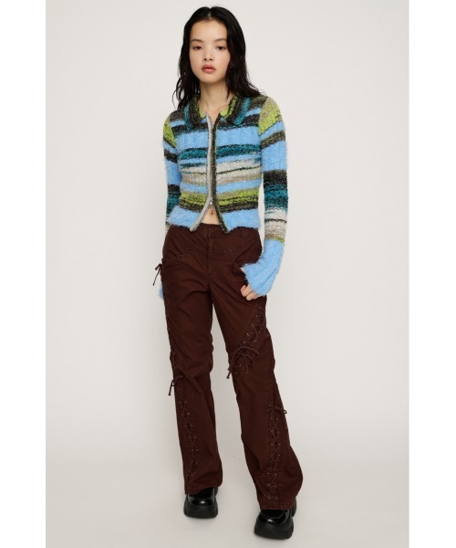 SLY(スライ)の「LACE UP MANNISH PT レースアップ マニッシュ パンツ 秋服 冬服(スラックス・レディース・グレー/ブラウン・1/2)」の12枚目の写真
