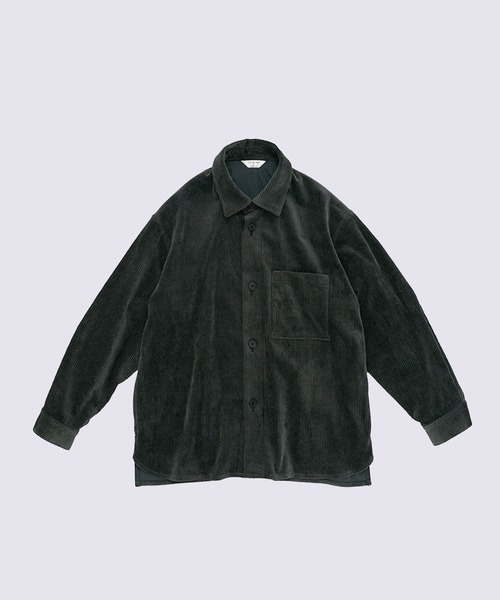 STILL BY HAND（スティルバイハンド）の「【STILL BY HAND】Corduroy shirt jacket（シャツ/ブラウス・メンズ・ダークグレー/ブラック・46/48）」の13枚目の写真