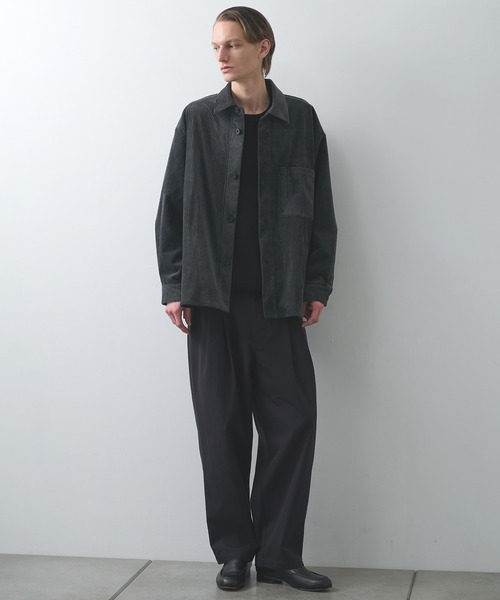 STILL BY HAND（スティルバイハンド）の「【STILL BY HAND】Corduroy shirt jacket（シャツ/ブラウス・メンズ・ダークグレー/ブラック・46/48）」の11枚目の写真