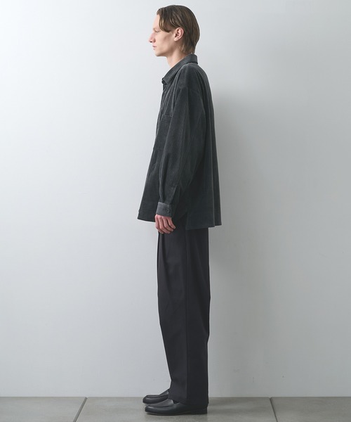 STILL BY HAND（スティルバイハンド）の「【STILL BY HAND】Corduroy shirt jacket（シャツ/ブラウス・メンズ・ダークグレー/ブラック・46/48）」の14枚目の写真