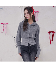 Serena Snap Hoody Zip-up_4Colors