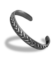 BUTTON SEOUL（ボタンソウル）の「ボールドウィーブラウンドバングルブレスレット（ブレスレット）」