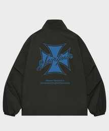 SAINTPAIN（セイントペイン）の「SP クロスウィンドシェルトラックジャケット ブラック（ナイロンジャケット）」