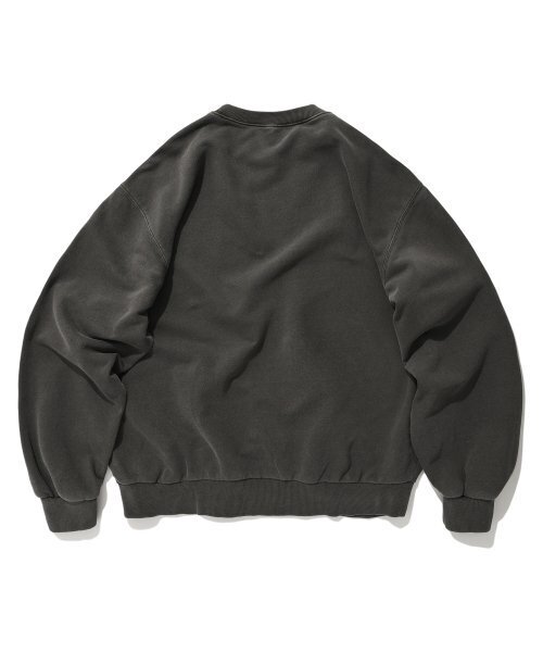 suade（スエード）の「WASHED LOGO CREWNECK [PIGMENT BLACK]（スウェット・レディース・その他・MEDIUM/LARGE/X-LARGE）」の2枚目の写真