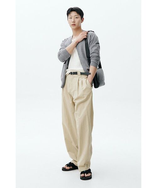 DRAW FIT（ドローフィット）の「ソフトPBTニンブルVネックカーディガン[グレー]（カーディガン/ボレロ・メンズ・その他・MEDIUM/LARGE/X-LARGE）」の8枚目の写真