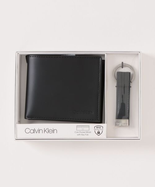 CALVIN KLEIN】二つ折り財布 キーリング付き シンプル（財布）｜Calvin