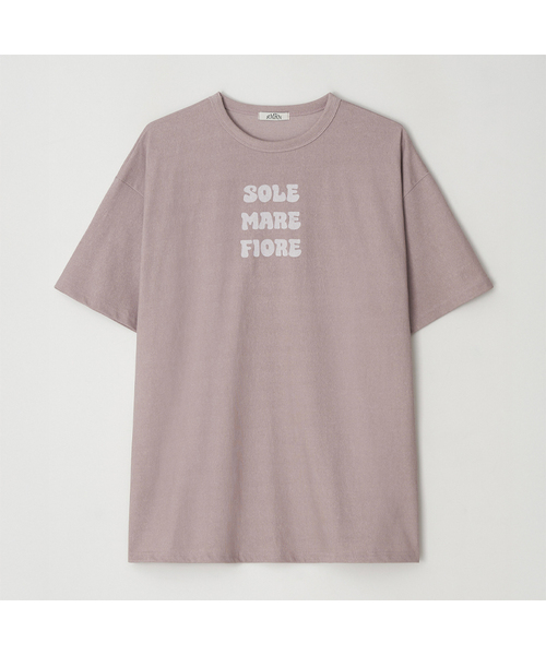 RMRN(アルエームアルエヌ)の「SOLE MARE FIORE PIGMENT T-SHIRT(Tシャツ/カットソー・レディース・ピンク/ブルー/チャコール・1/2)」の3枚目の写真