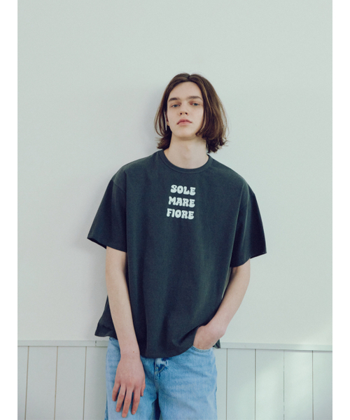 RMRN(アルエームアルエヌ)の「SOLE MARE FIORE PIGMENT T-SHIRT(Tシャツ/カットソー・レディース・ピンク/ブルー/チャコール・1/2)」の6枚目の写真