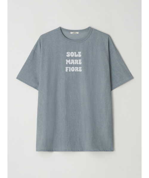 RMRN(アルエームアルエヌ)の「SOLE MARE FIORE PIGMENT T-SHIRT(Tシャツ/カットソー・レディース・ピンク/ブルー/チャコール・1/2)」の7枚目の写真