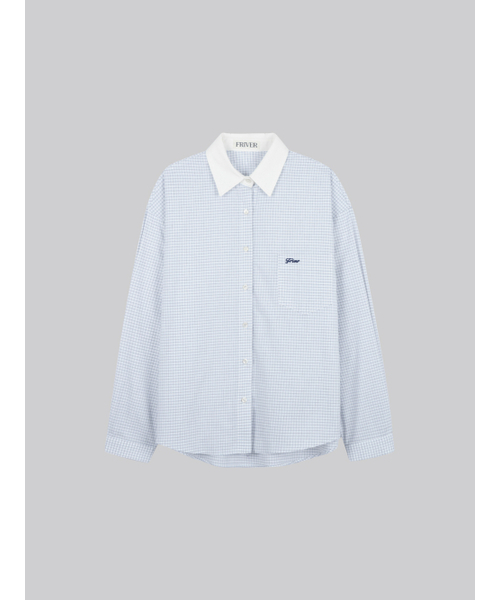 FRIVER07（フリバー07）の「Twin check cotton shirt_Ivory（シャツ/ブラウス・レディース・アイボリー・FREE）」の2枚目の写真