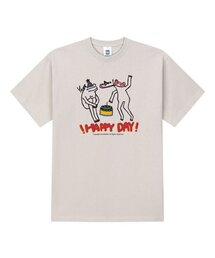 ハッピーデイ 半袖Tシャツ ベージュ