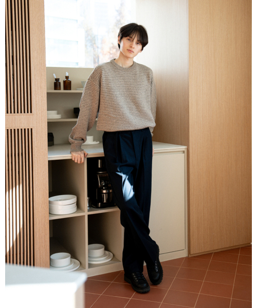 ASTLAY(アストレイ)の「Stella Belt Pants (Navy)(スラックス・メンズ・その他・2/3)」の9枚目の写真