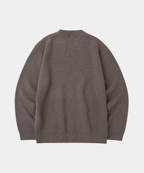 LETTERCOMO(レテルコモ)の「エッセンシャルハッチラウンドニットココブラウン(ニット/セーター・レディース・その他・MEDIUM/LARGE)」の2枚目の写真