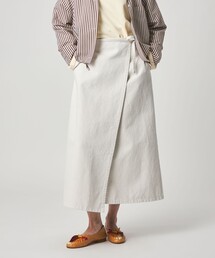 ＜Steven Alan＞コットン ラップ デニムスカート