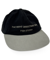 GUVO（グボ）の「Fish story vintage cap, black&grey（キャップ）」