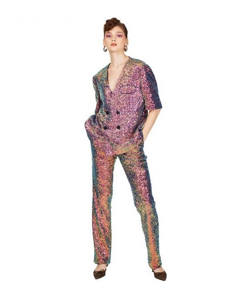 GREEDILOUS(グリディアス)の「スパンコールダブルブレストジャケット(テーラードジャケット・レディース・その他・SMALL/MEDIUM/LARGE/X-SMALL)」の1枚目の写真