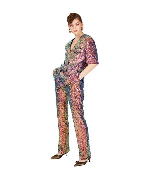 GREEDILOUS(グリディアス)の「スパンコールダブルブレストジャケット(テーラードジャケット・レディース・その他・SMALL/MEDIUM/LARGE/X-SMALL)」の2枚目の写真