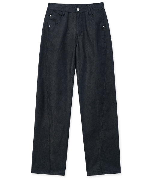 DECET（デケト）の「Curved Wide Jeans DCPT033CPIndigo2（デニムパンツ・レディース・その他・34/32/30/28/26）」の7枚目の写真