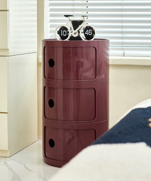 Made in I（メイドインアイ）の「コンテンポラリーオープン収納チェスト3段（家具・レディース・アイボリー/ライトブルー/グレー/ブルー/ミント/イエロー/ピンク/レッド/バーガンディー・FREE）」の9枚目の写真