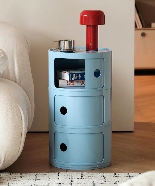 コンテンポラリーオープン収納チェスト3段（家具）｜Made in I（メイド