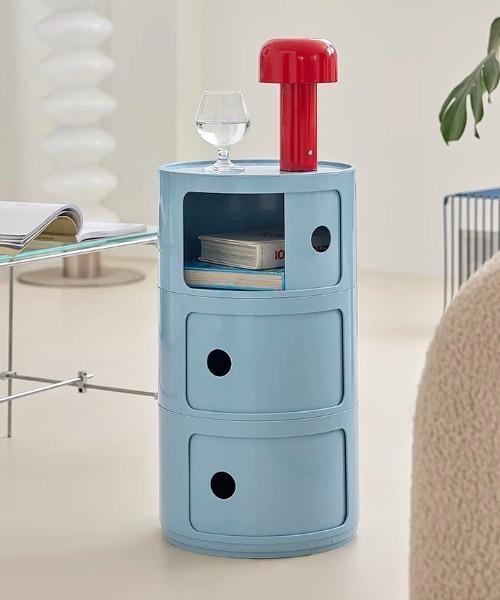 Made in I（メイドインアイ）の「コンテンポラリーオープン収納チェスト3段（家具・レディース・アイボリー/ライトブルー/グレー/ブルー/ミント/イエロー/ピンク/レッド/バーガンディー・FREE）」の17枚目の写真