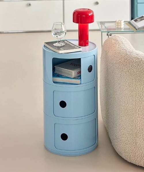 Made in I（メイドインアイ）の「コンテンポラリーオープン収納チェスト3段（家具・レディース・アイボリー/ライトブルー/グレー/ブルー/ミント/イエロー/ピンク/レッド/バーガンディー・FREE）」の18枚目の写真