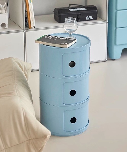 Made in I（メイドインアイ）の「コンテンポラリーオープン収納チェスト3段（家具・レディース・アイボリー/ライトブルー/グレー/ブルー/ミント/イエロー/ピンク/レッド/バーガンディー・FREE）」の19枚目の写真