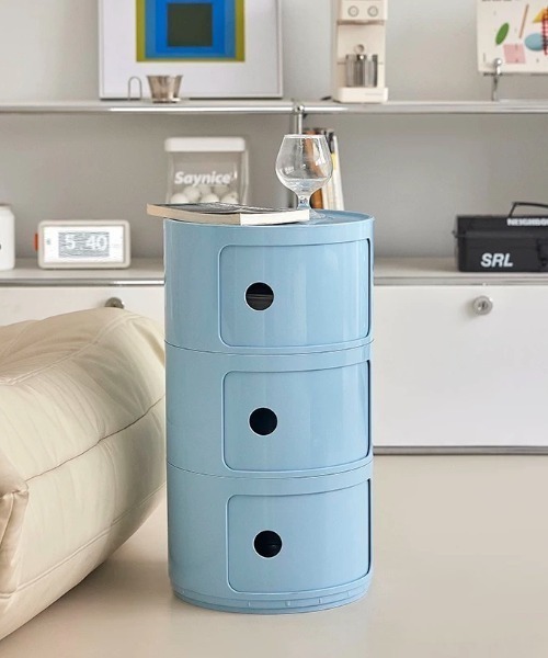 Made in I（メイドインアイ）の「コンテンポラリーオープン収納チェスト3段（家具・レディース・アイボリー/ライトブルー/グレー/ブルー/ミント/イエロー/ピンク/レッド/バーガンディー・FREE）」の20枚目の写真