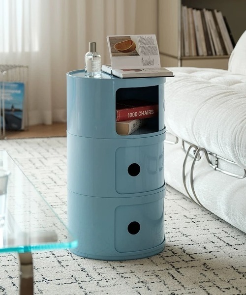 Made in I（メイドインアイ）の「コンテンポラリーオープン収納チェスト3段（家具・レディース・アイボリー/ライトブルー/グレー/ブルー/ミント/イエロー/ピンク/レッド/バーガンディー・FREE）」の13枚目の写真