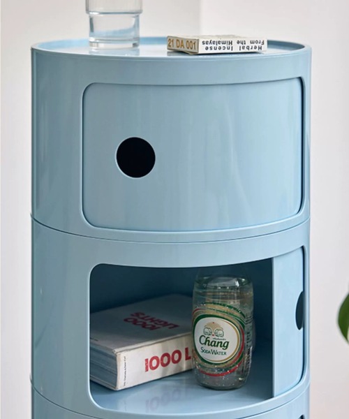 Made in I（メイドインアイ）の「コンテンポラリーオープン収納チェスト3段（家具・レディース・アイボリー/ライトブルー/グレー/ブルー/ミント/イエロー/ピンク/レッド/バーガンディー・FREE）」の21枚目の写真